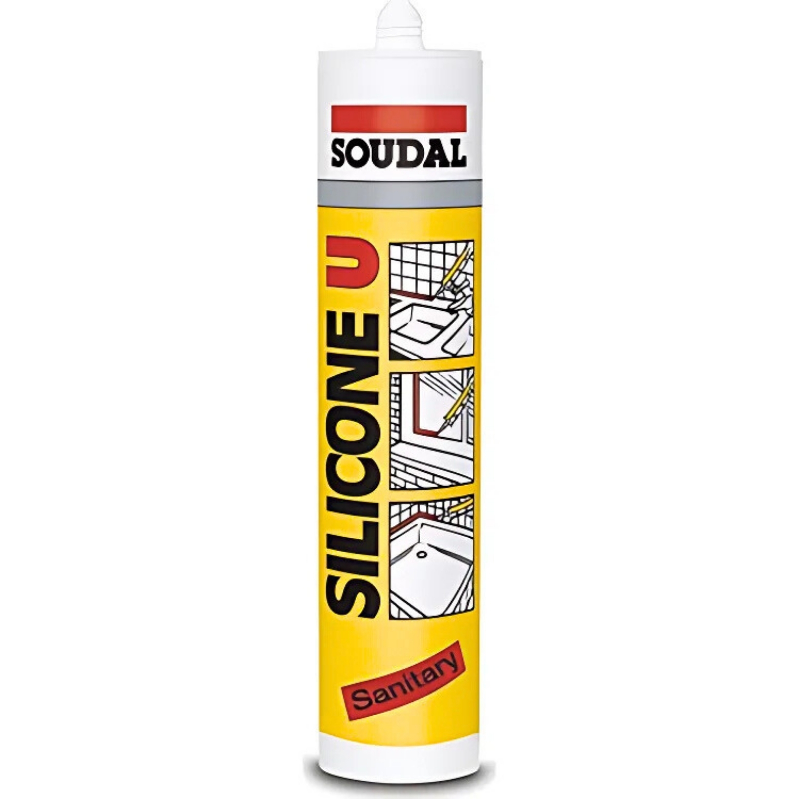 SOUDAL SİLİKON ŞEFFAF 280 GR.